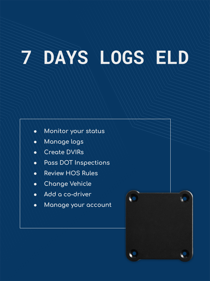 7 DAYS LOGS ELD