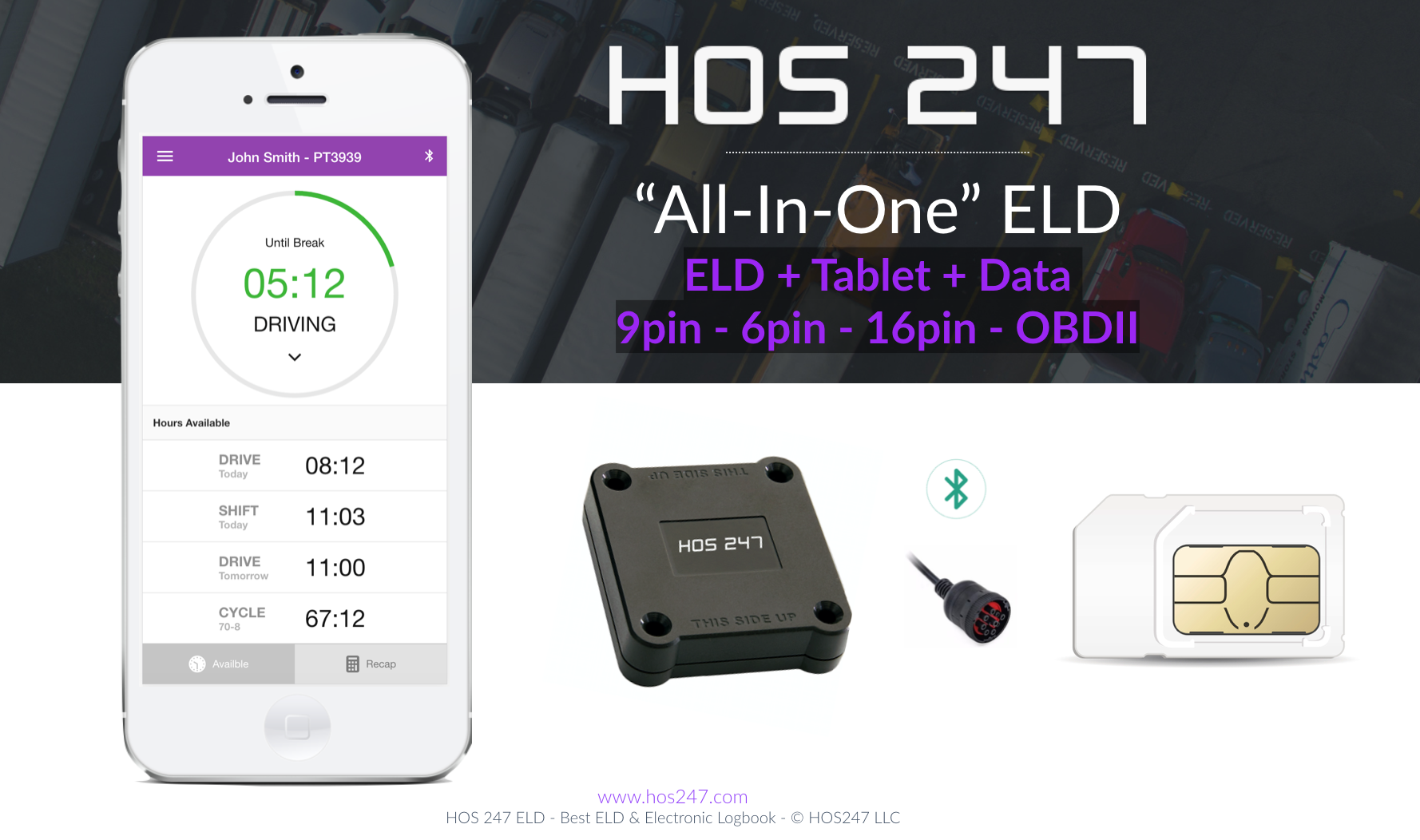 "All-In-One" ELD by HOS247