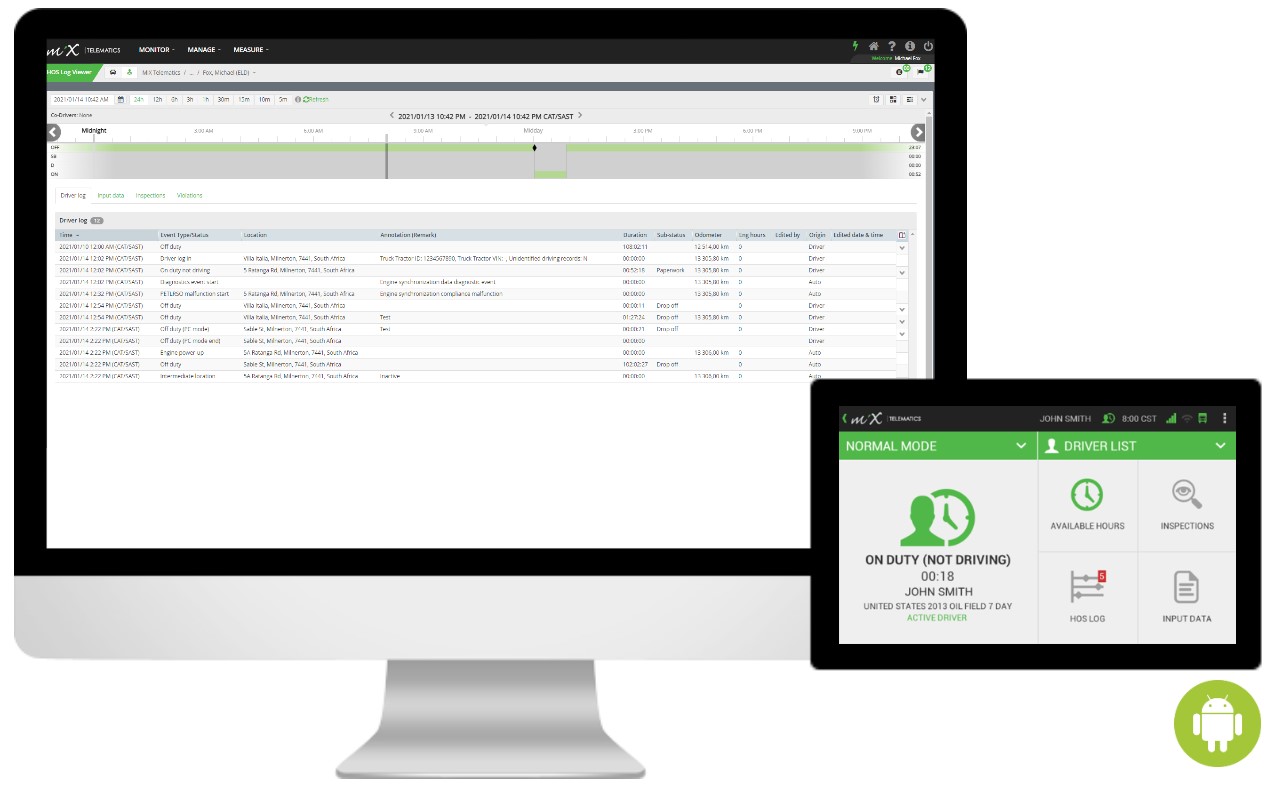 MiX Hours of Service for Rovi IV